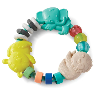 Прорезыватель-погремушка Весёлые зверята Infantino 316497 1